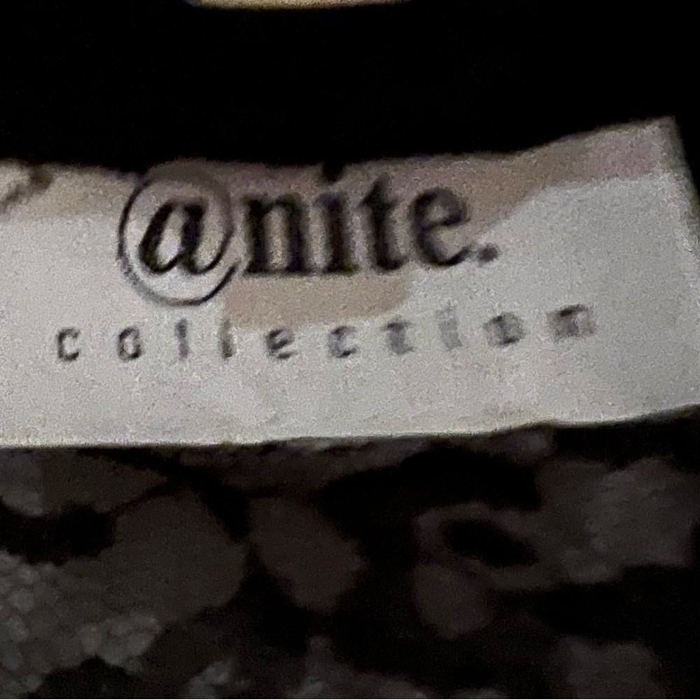 NEW Black, sheer lace button-down shirt - Picture 5 of 6